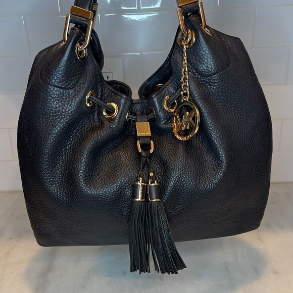 Michael Kors Purse Leather Handbag Camden Large Pebbled Hobo Pocketbook Bag - Picture 2 of 16